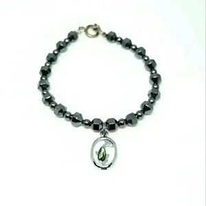 Beautiful Shiny Beaded Bracelet with Dolphin Pendant